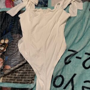 Pink Rose Elegant White Kids Bodysuit